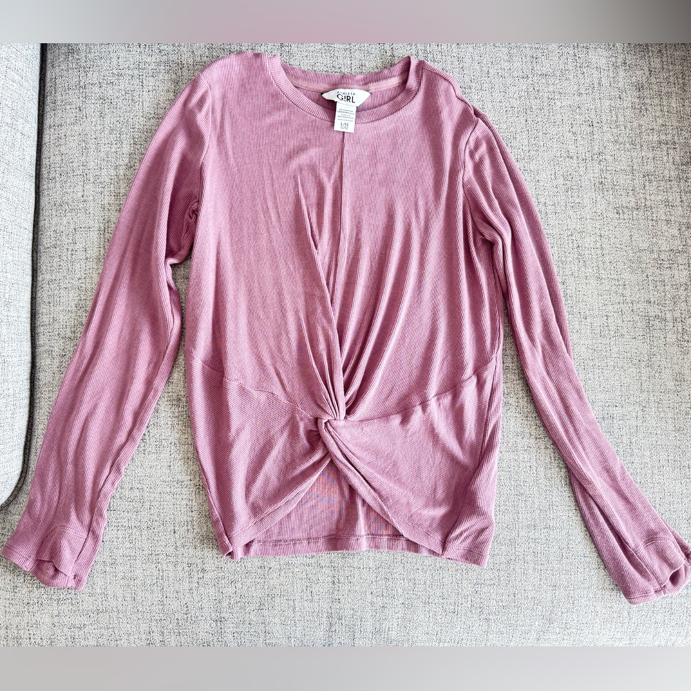 Athleta girl Dusty Pink Long Sleeve Top